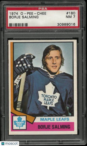1974 O-Pee-Chee Borje Salming PSA 7 