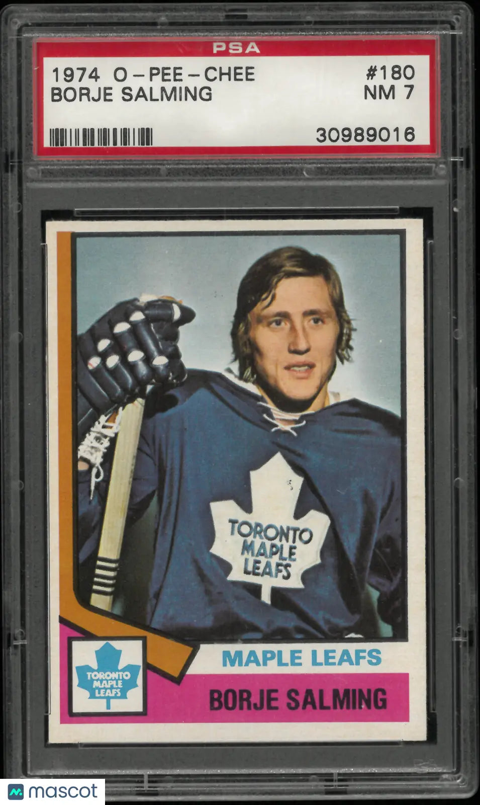 1974 O-Pee-Chee Borje Salming PSA 7 