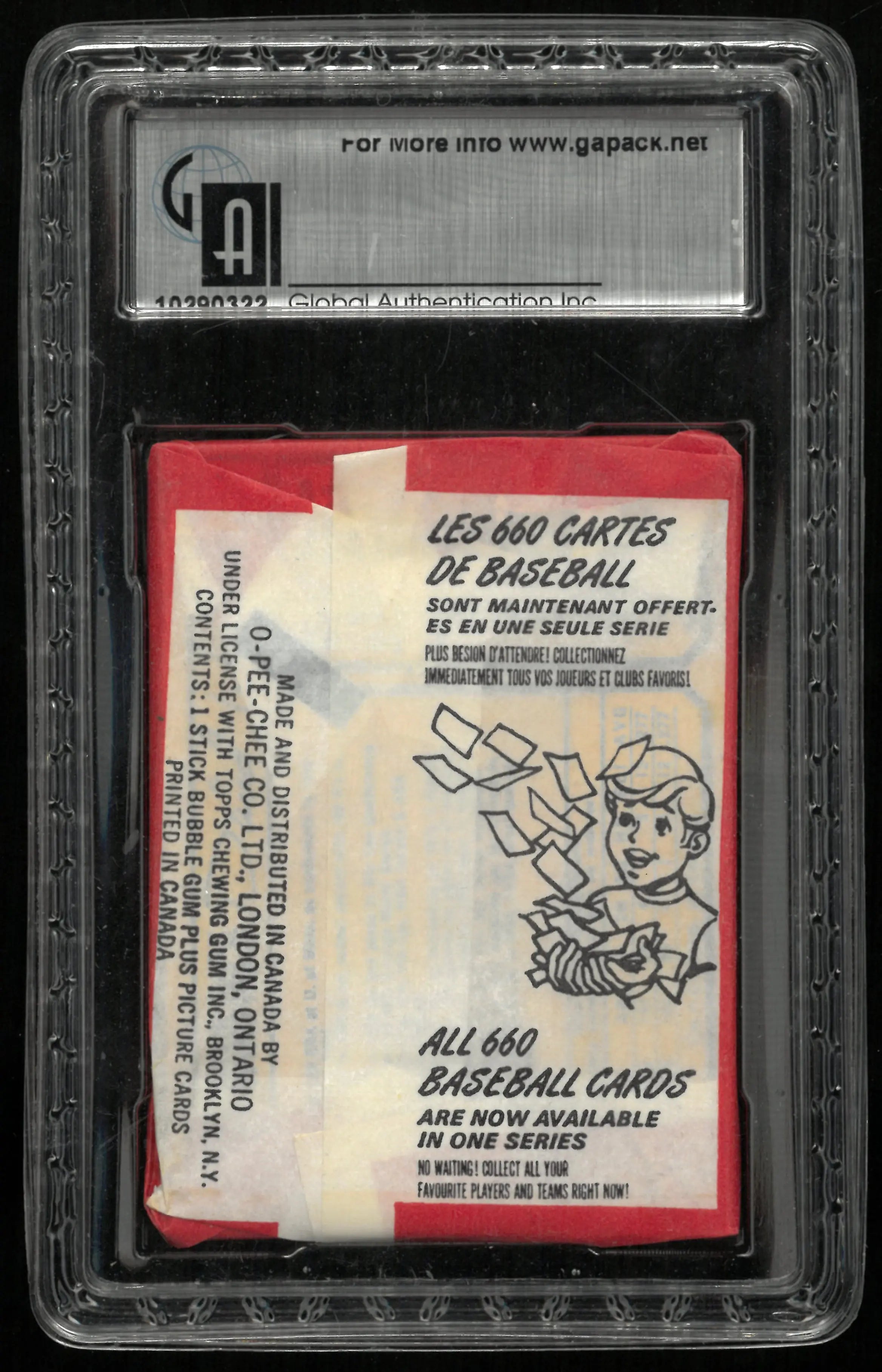 1974 Unopened O-Pee-Chee Baseball Wax Pack GAI 8 