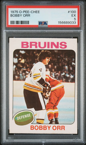 1975 O-Pee-Chee OPC Hockey Bobby Orr  PSA 5 