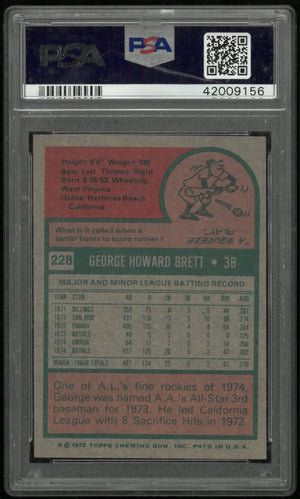 1975 Topps George Brett #228 PSA 7 