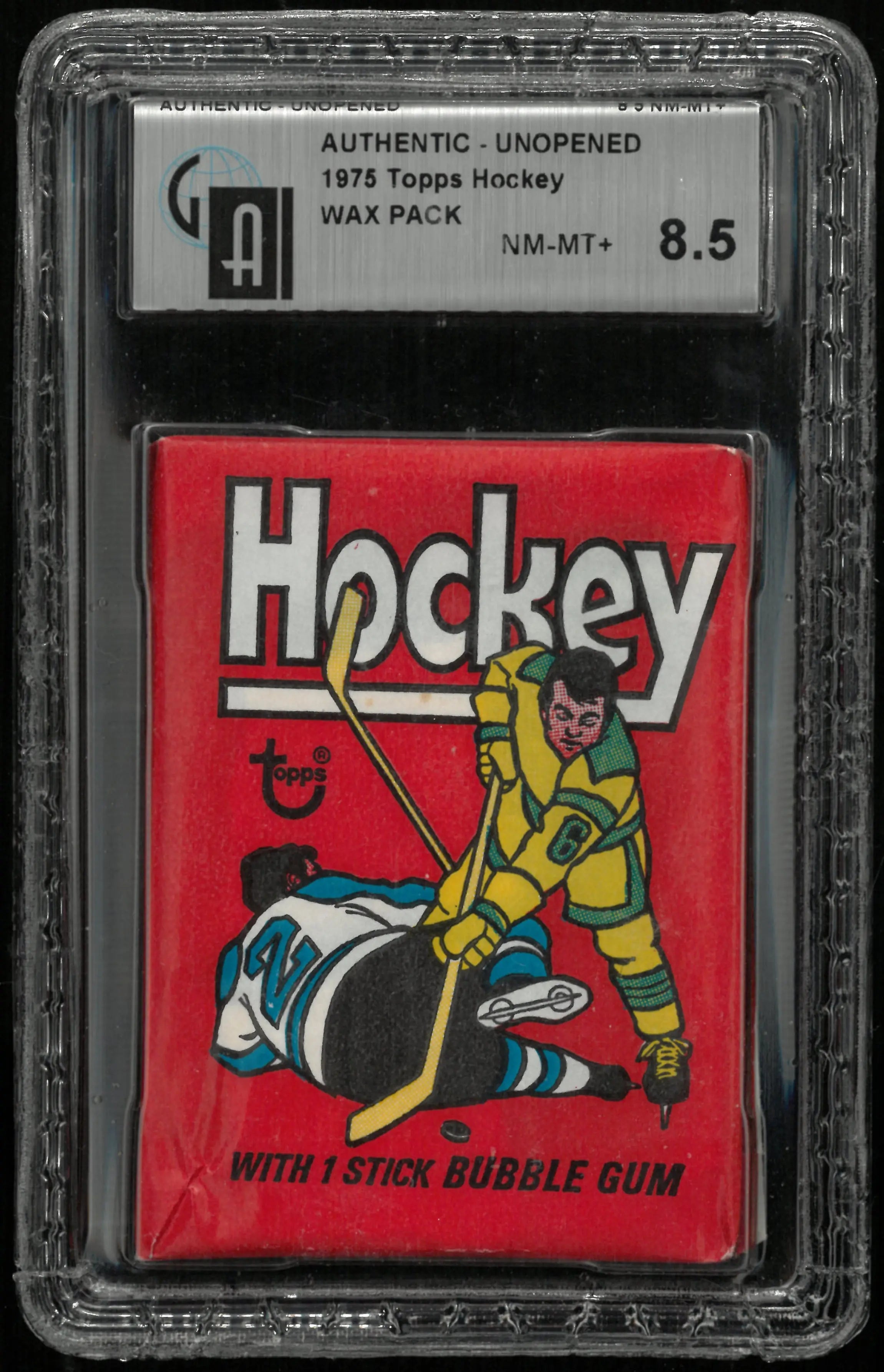 1975 Topps Hockey Wax Pack GAI 8.5 