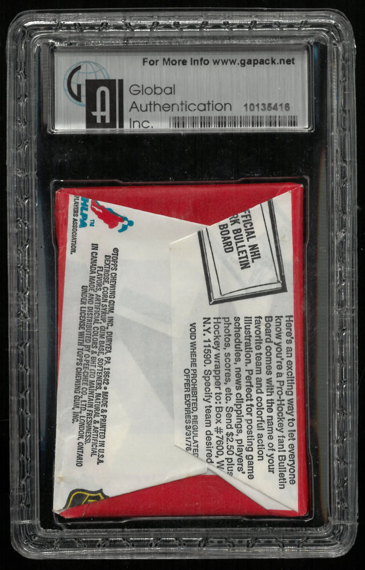 1975 Topps Hockey Wax Pack GAI 8.5 