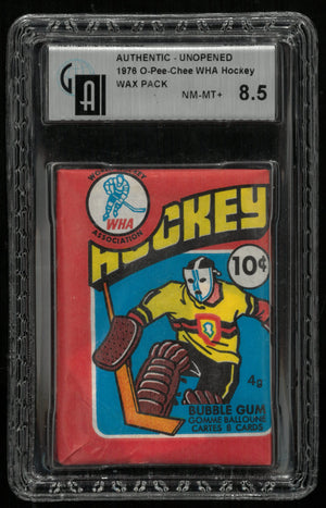 1976 Unopened O-Pee-Chee WHA Hockey Wax Pack GAI 8.5 