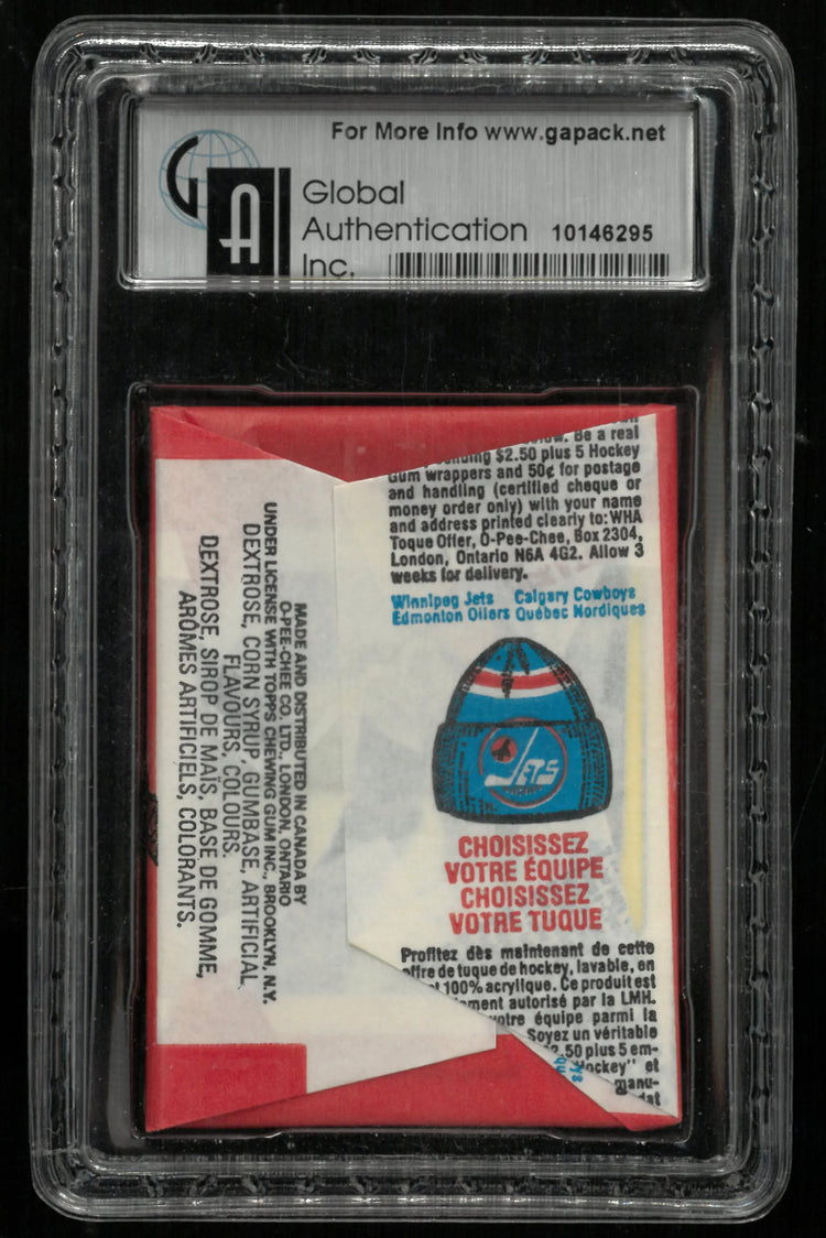 1976 Unopened O-Pee-Chee WHA Hockey Wax Pack GAI 8.5 