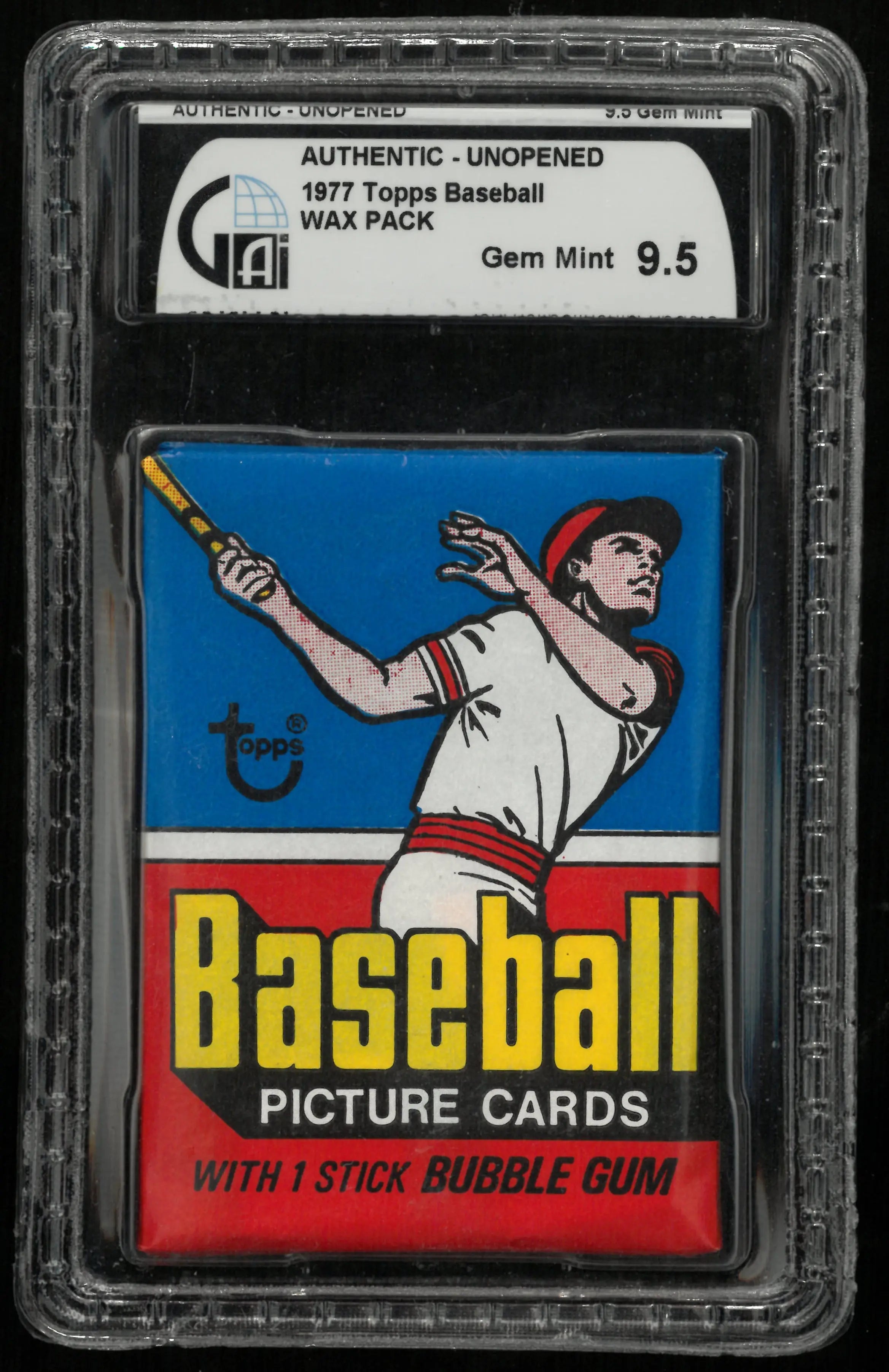 1977 Topps Baseball Wax Pack GAI 9.5 