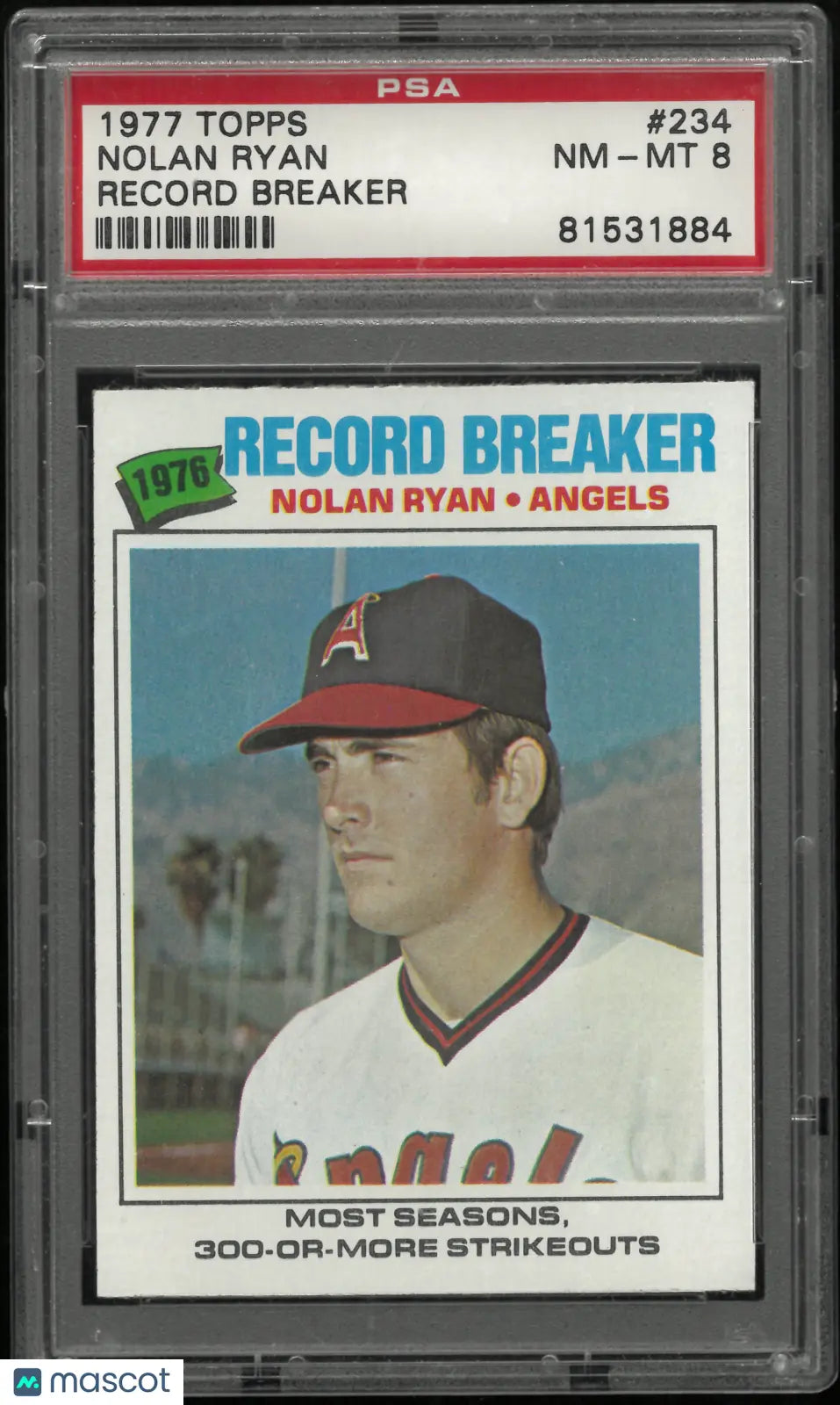 1977 Topps Nolan Ryan PSA 8 