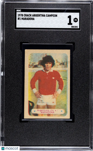 1978 Crack Argentina Campeon Maradona #1 SGC 1 