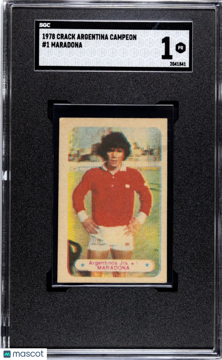 1978 Crack Argentina Campeon Maradona #1 SGC 1 