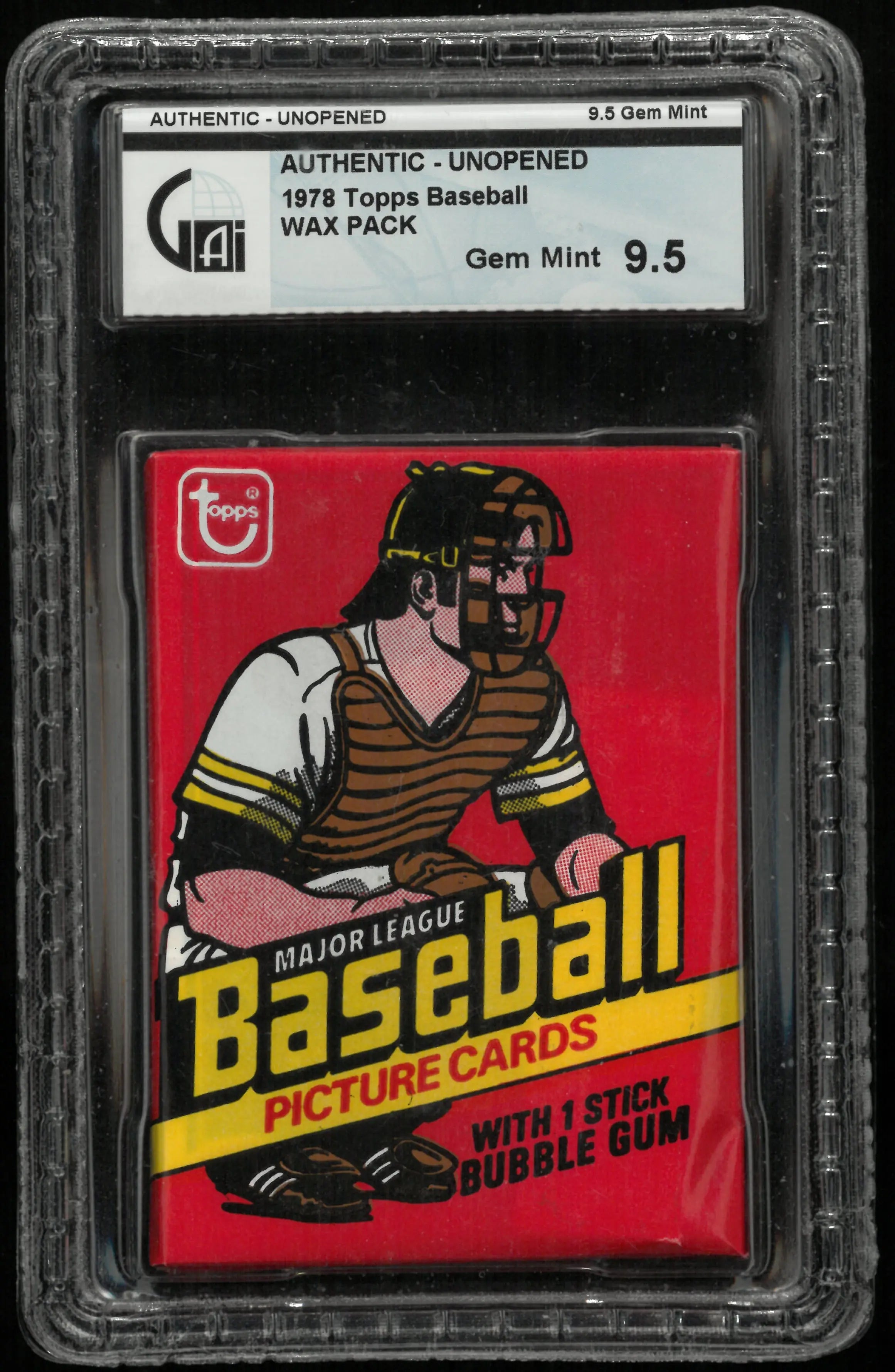 1978 Unopened Topps Baseball Wax Pack GAI 9.5 