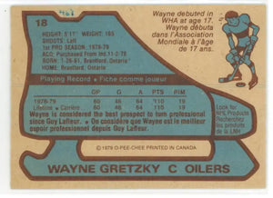 1979-80 O-Pee-Chee OPC Hockey Rookie Wayne Gretzky RC 