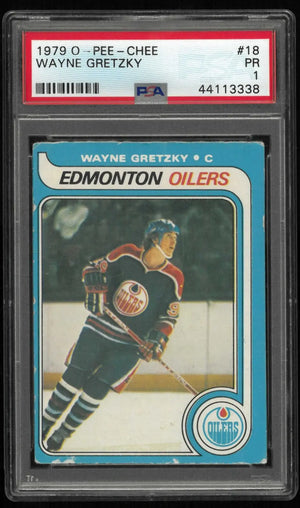 1979 O-Pee-Chee OPC Hockey Rookie Wayne Gretzky RC PSA 1 