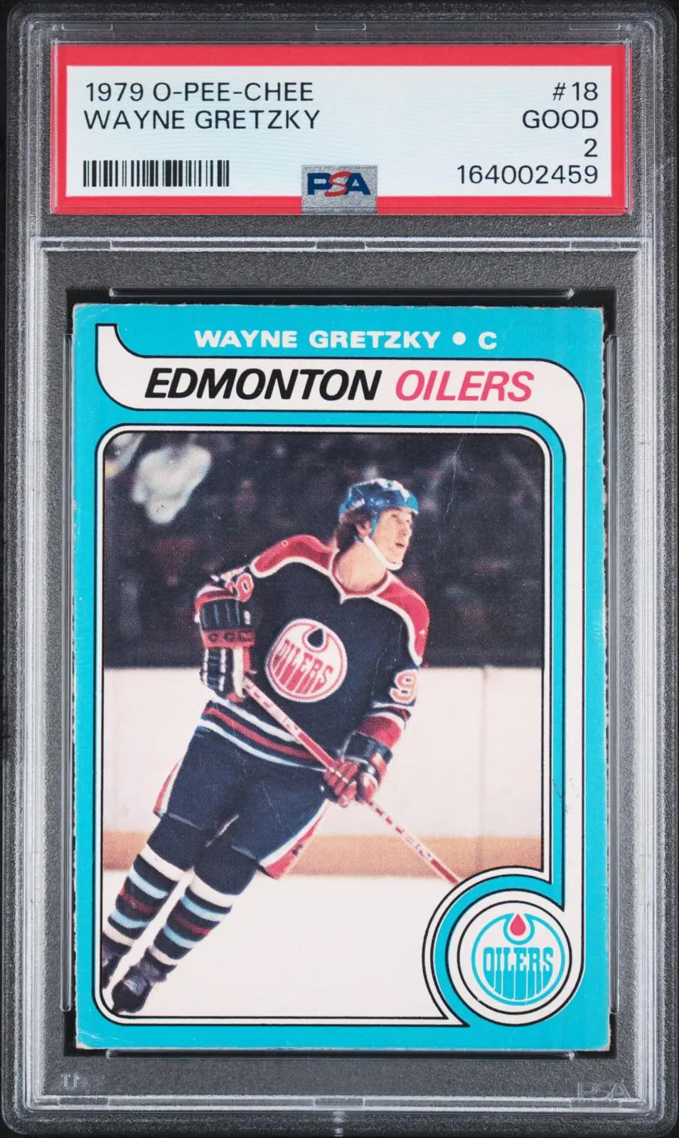 1979 O-Pee-Chee OPC Vintage Hockey Rookie Wayne Gretzky RC PSA 2 