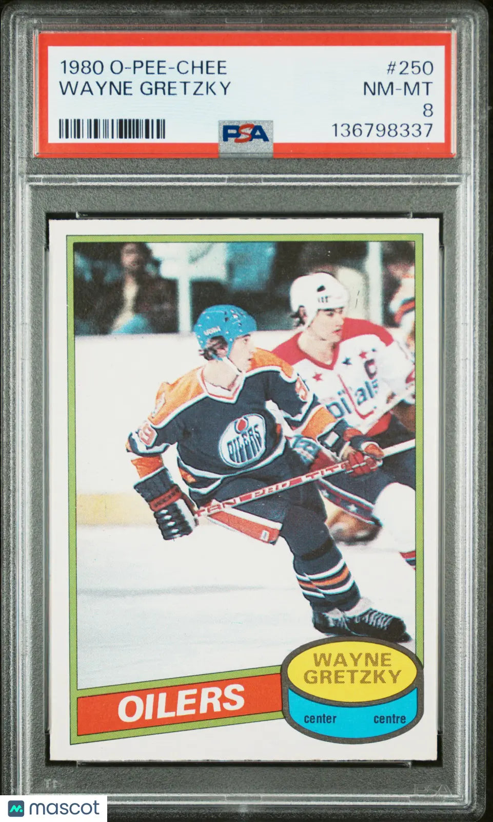 1980 O-Pee-Chee Hockey Wayne Gretzky 2nd Year #250 PSA 8 