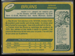 1980 O-Pee-Chee OPC Hockey Ray Bourque 
