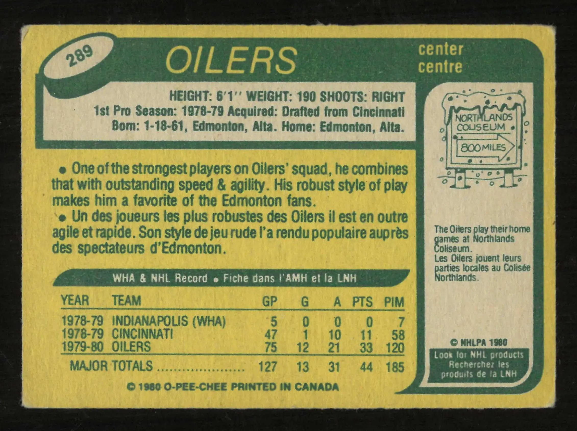 1980 O-Pee-Chee OPC Hockey Vintage Rookie Mark Messier RC 