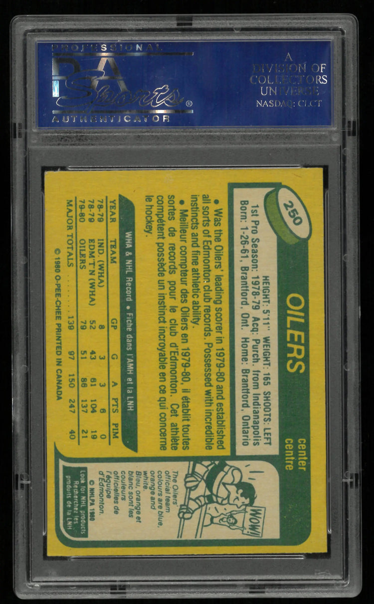 1980 O-Pee-Chee Wayne Gretzky PSA 7 