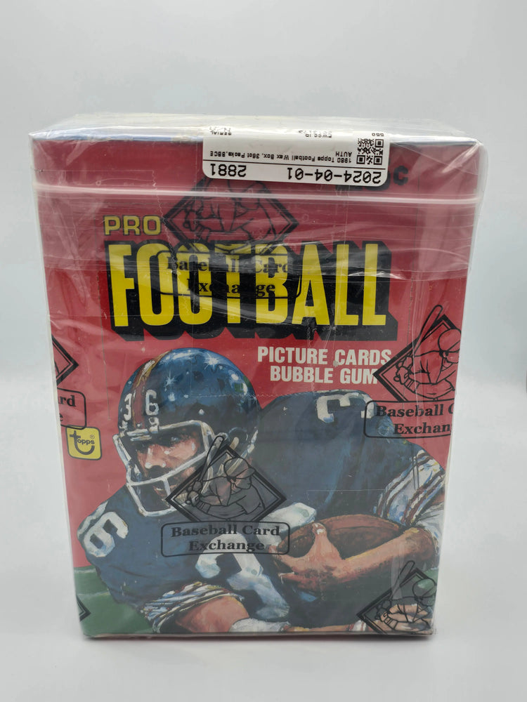 1980 Topps BCCE Football Unopened Wax Box 