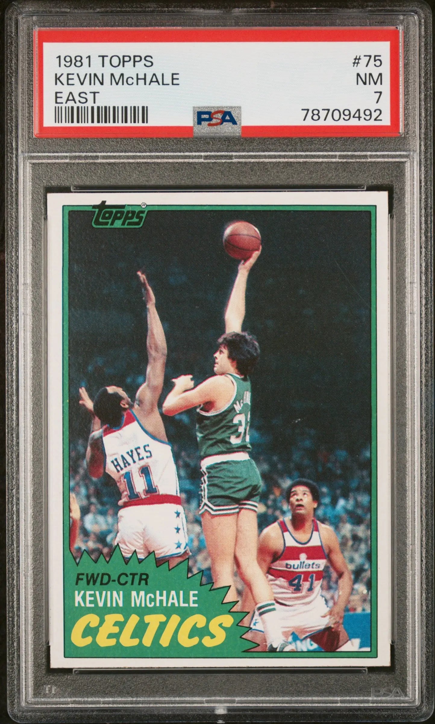 1981 Topps Basketball East Kevin McHale #75 PSA 7 