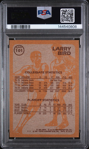 1981 Topps Basketball East Larry Bird #101 PSA 7 