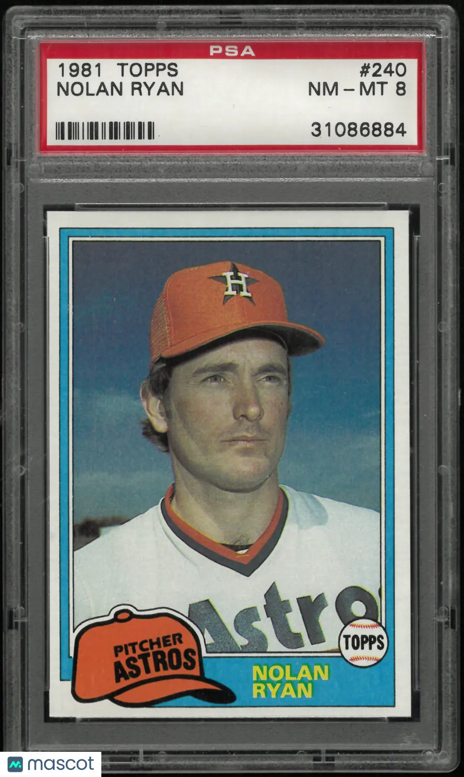 1981 Topps Nolan Ryan PSA 8 
