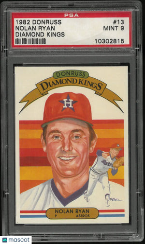1982 Donruss Baseball Nolan Ryan #13 Diamond Kings PSA 9 