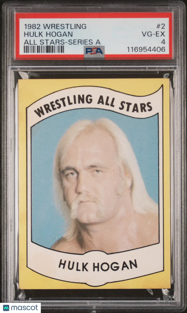 1982 Wrestling All-Stars Series A Hulk Hogan RC Rookie #2 PSA 4 