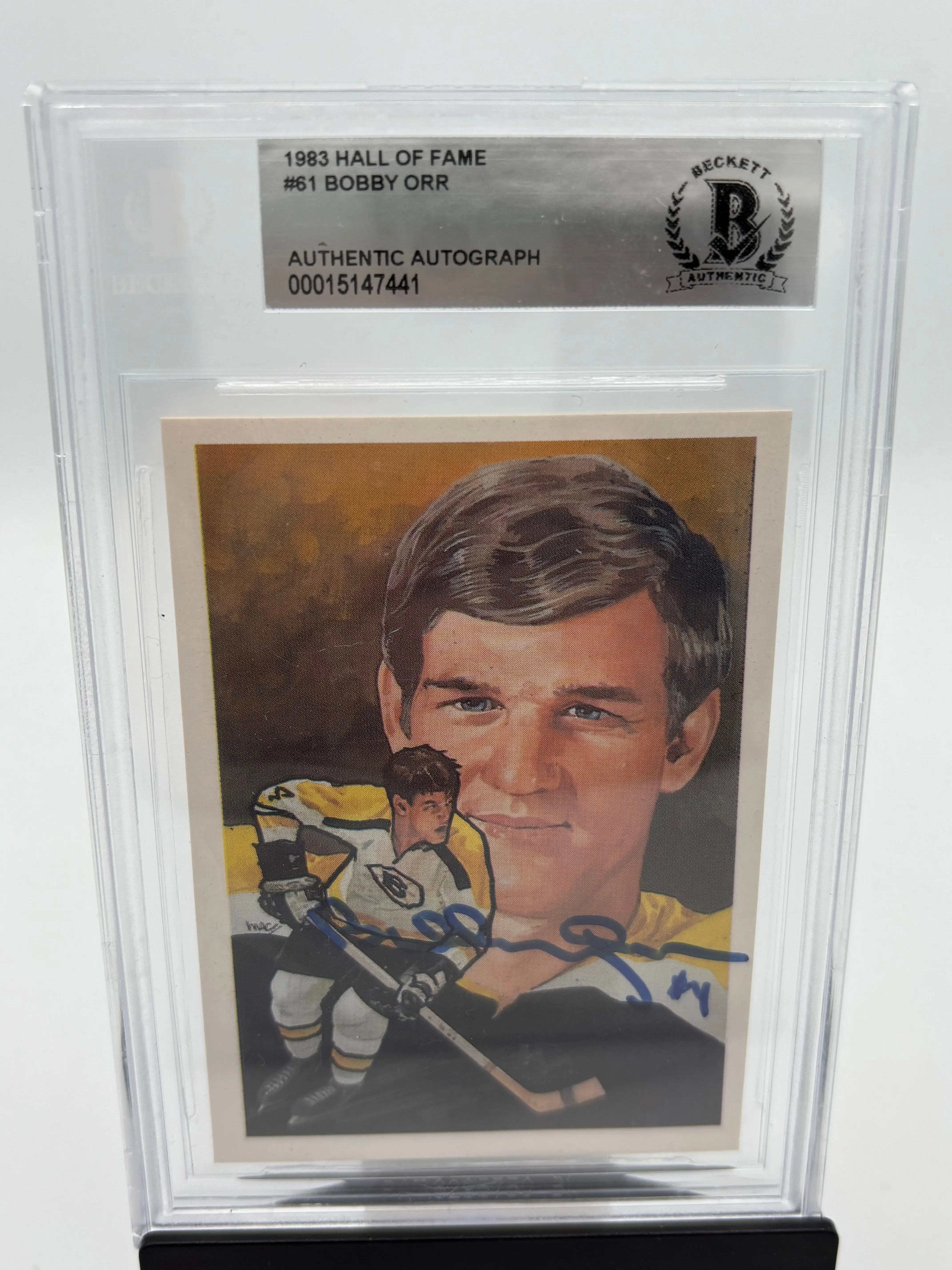 1983 Hall of Fame Autograph Bobby Orr Auto BGS Authentic 