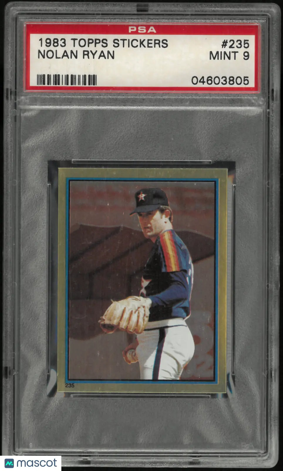 1983 Topps Baseball Stickers Nolan Ryan #235 PSA 9 