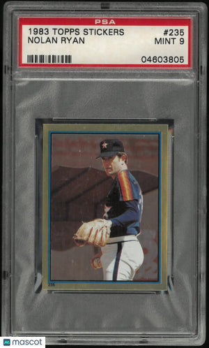 1983 Topps Baseball Stickers Nolan Ryan #235 PSA 9 