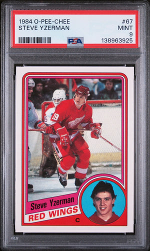 1984 O-Pee-Chee Hockey Steve Yzerman PSA 9 