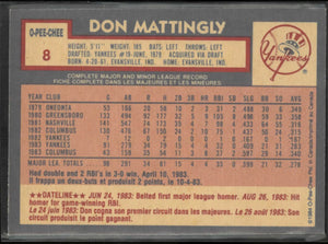 1984 O-Pee-Chee OPC Baseball Don Mattingly 