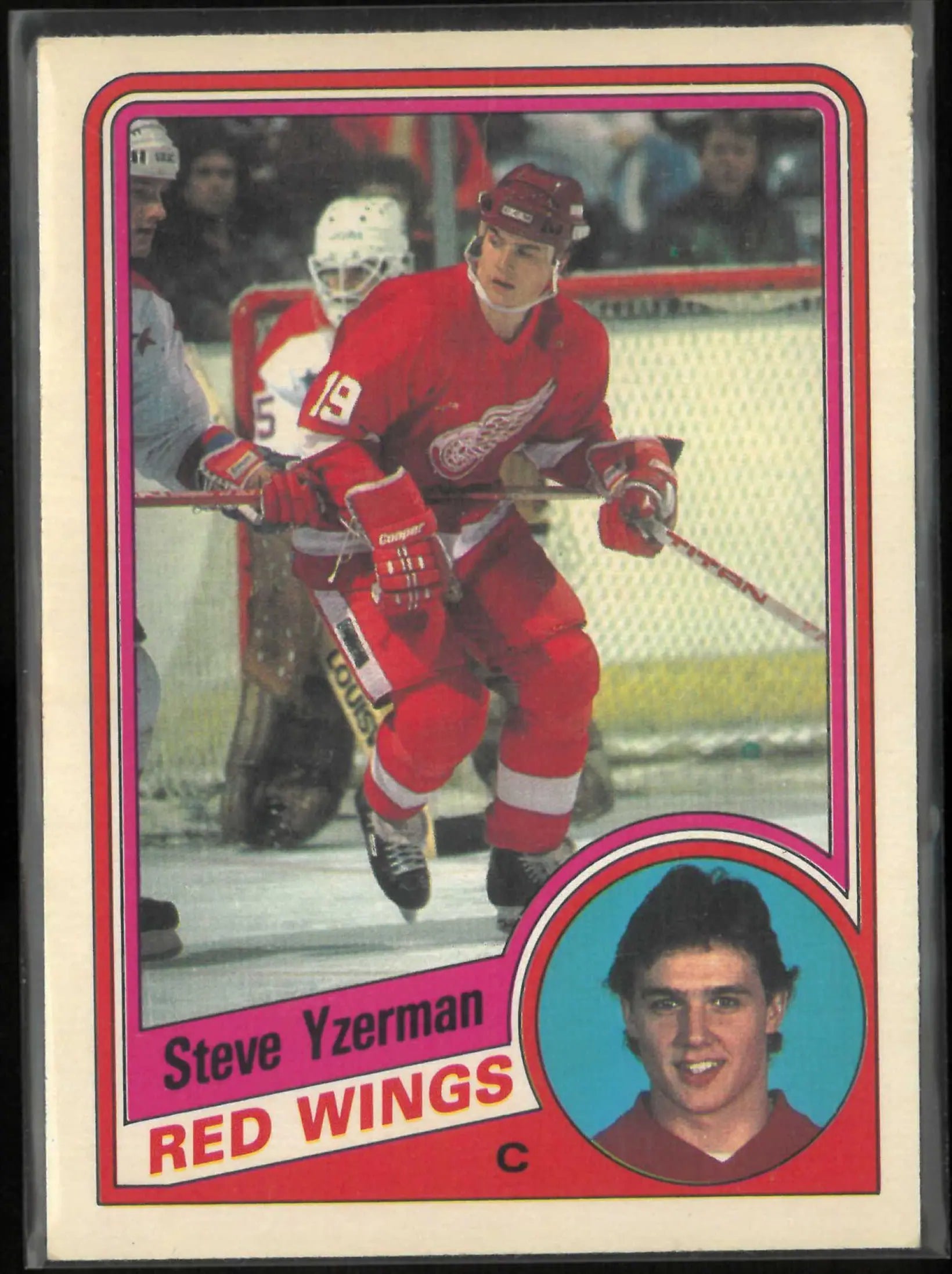 1984 O-Pee-Chee OPC Hockey Steve Yzerman 