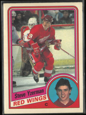 1984 O-Pee-Chee OPC Hockey Steve Yzerman 