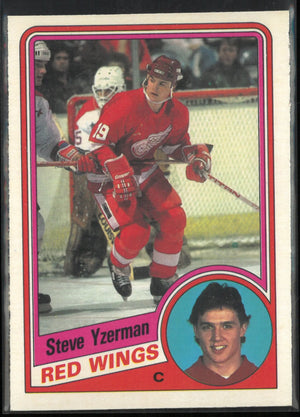 1984 O-Pee-Chee Rookie Steve Yzerman RC 