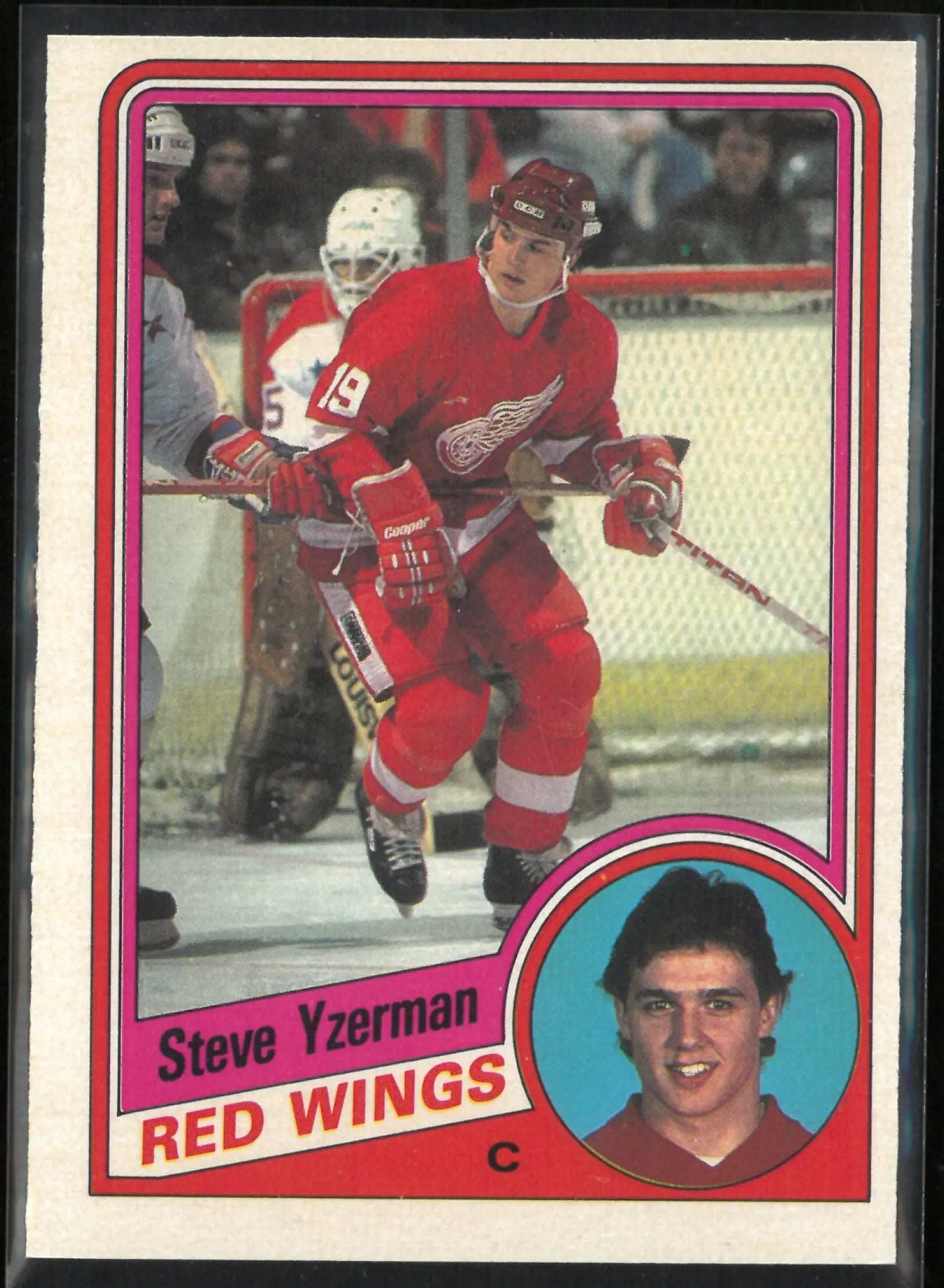 1984 O-Pee-Chee Rookie Steve Yzerman RC 