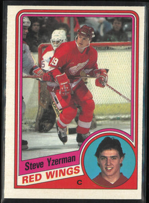 1984 O-Pee-Chee Rookie Steve Yzerman RC 