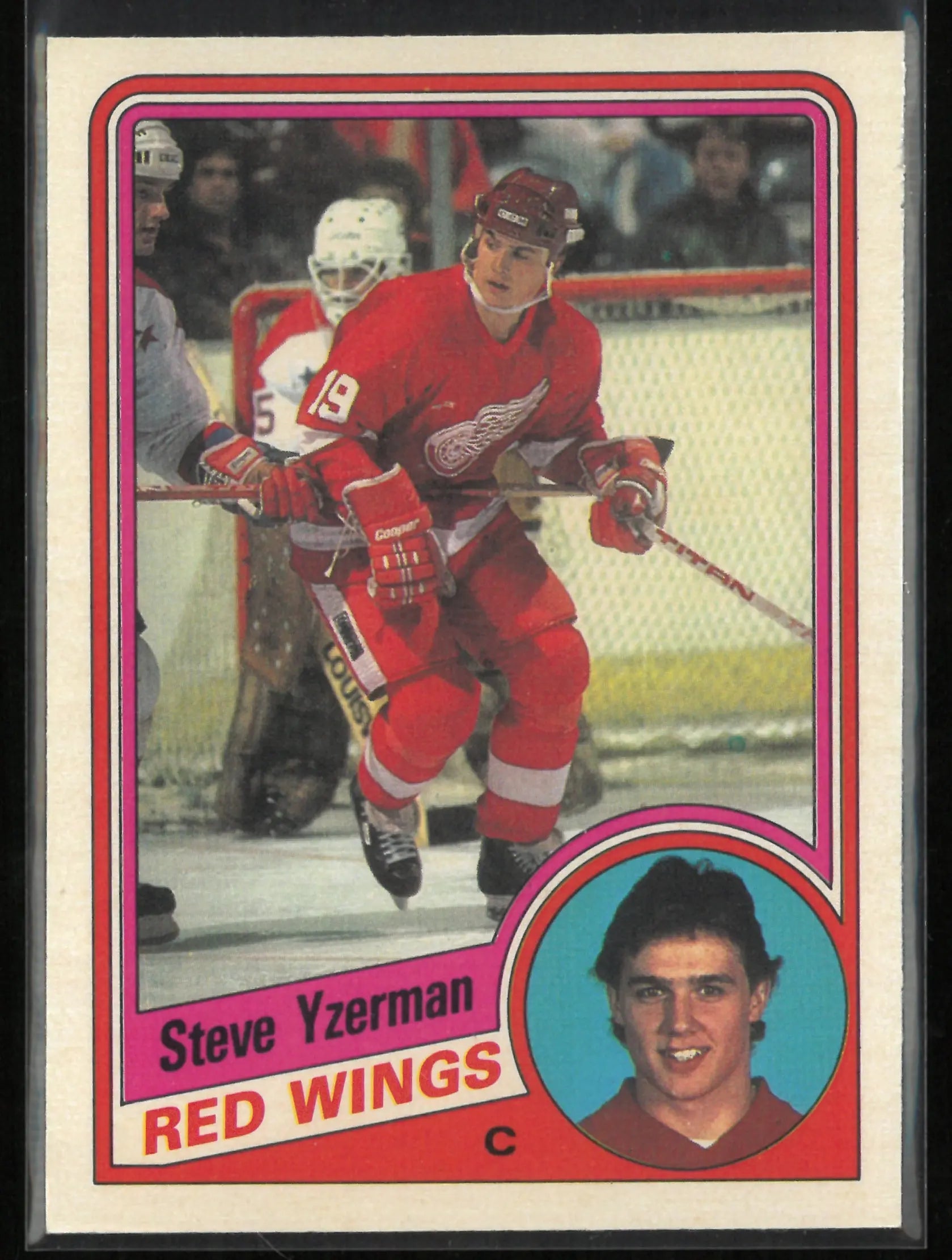 1984 O-Pee-Chee Rookie Steve Yzerman RC 