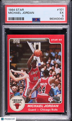 1984 Star Michael Jordan RC Rookie #101 PSA 5 