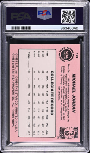1984 Star Michael Jordan RC Rookie #101 PSA 5 