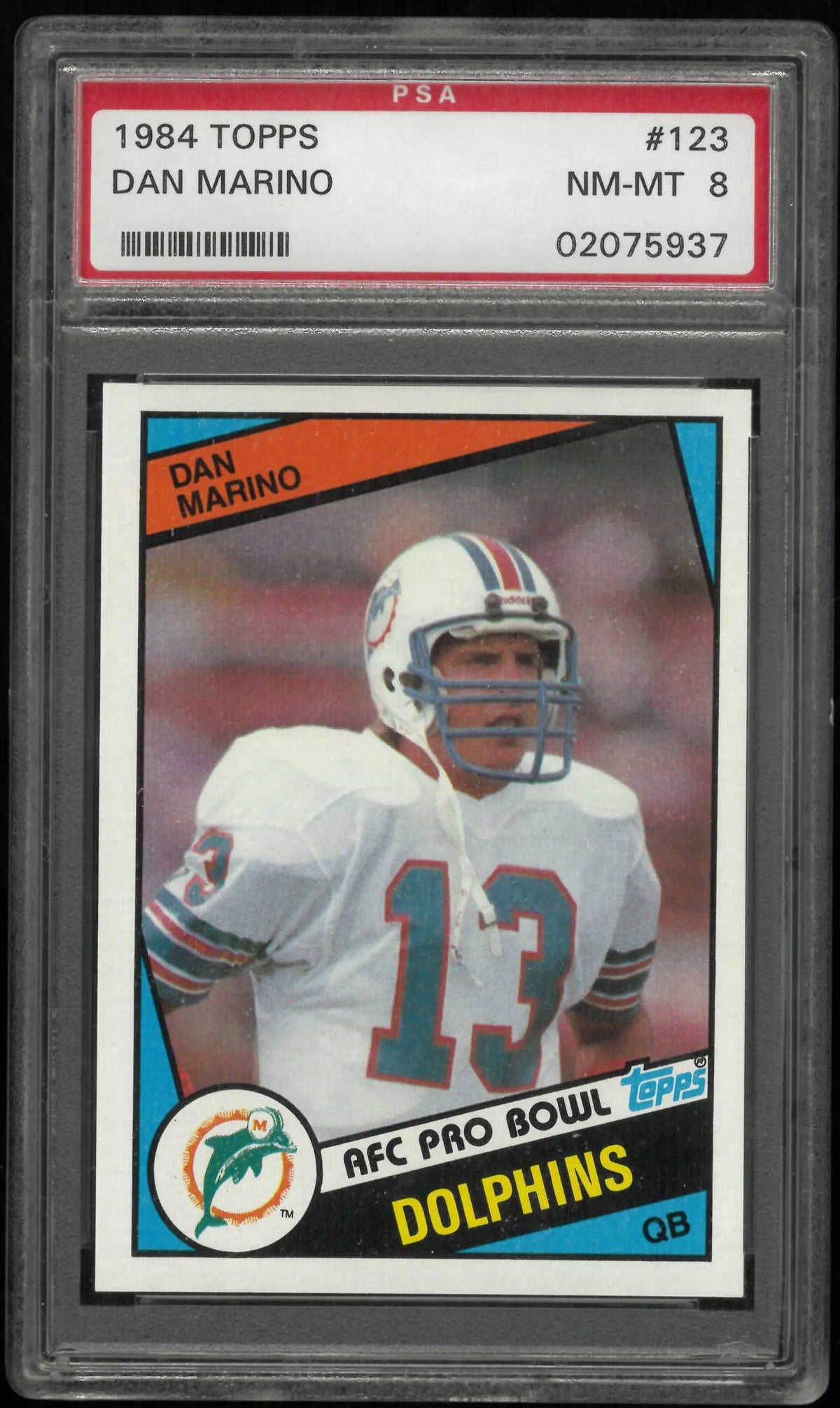 1984 Topps Football Dan Marino PSA 8 