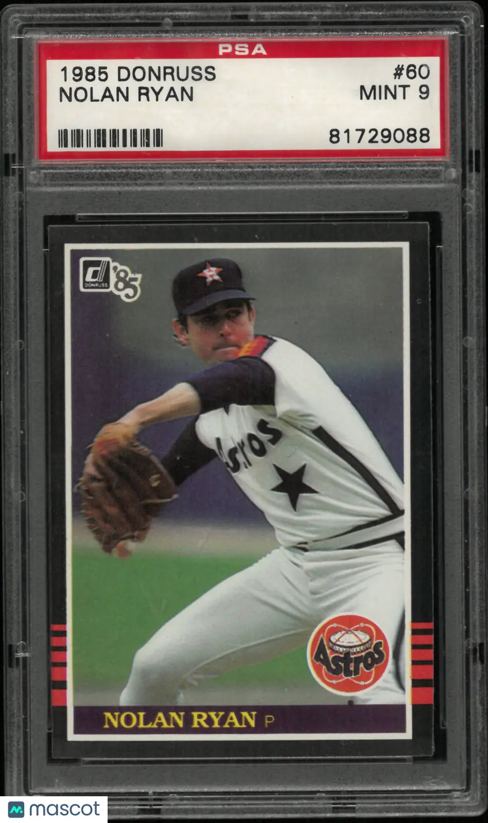 1985 Donruss Nolan Ryan PSA 9 