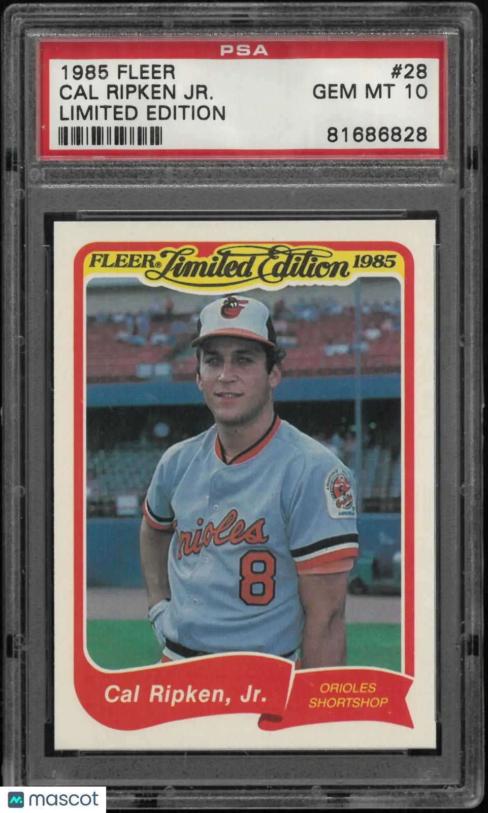 1985 Fleer Limited Edition Cal Ripken JR. PSA 10 