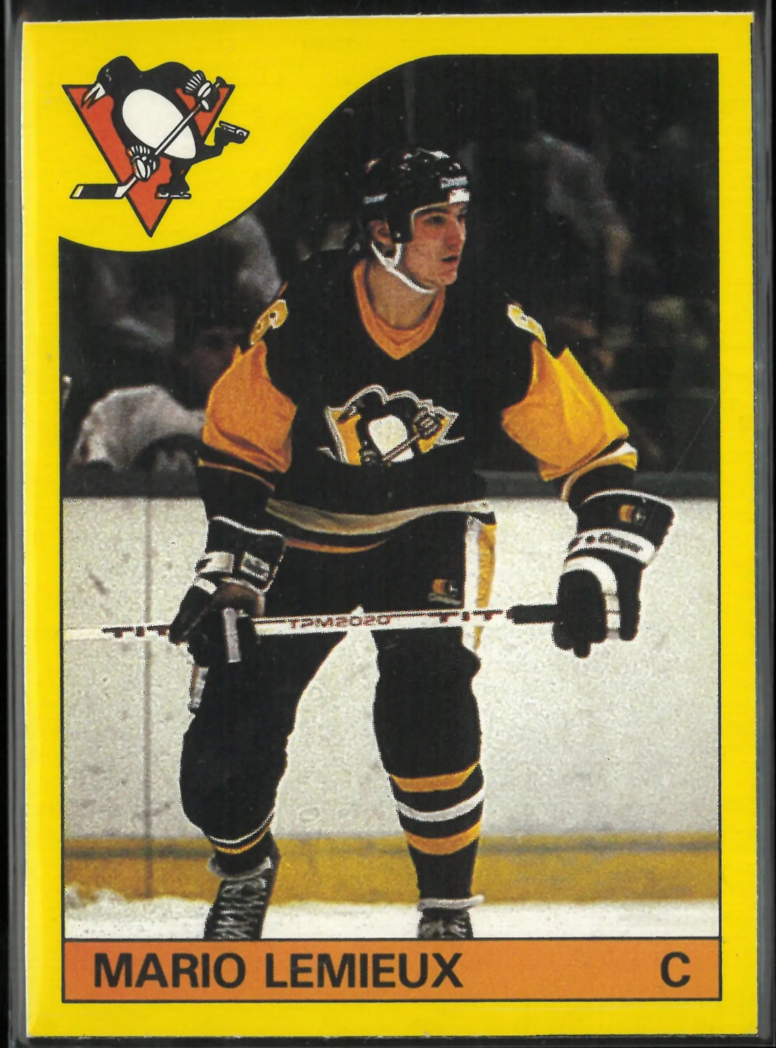 1985 O-Pee-Chee Hockey Mario Lemieux Hand-Cut 