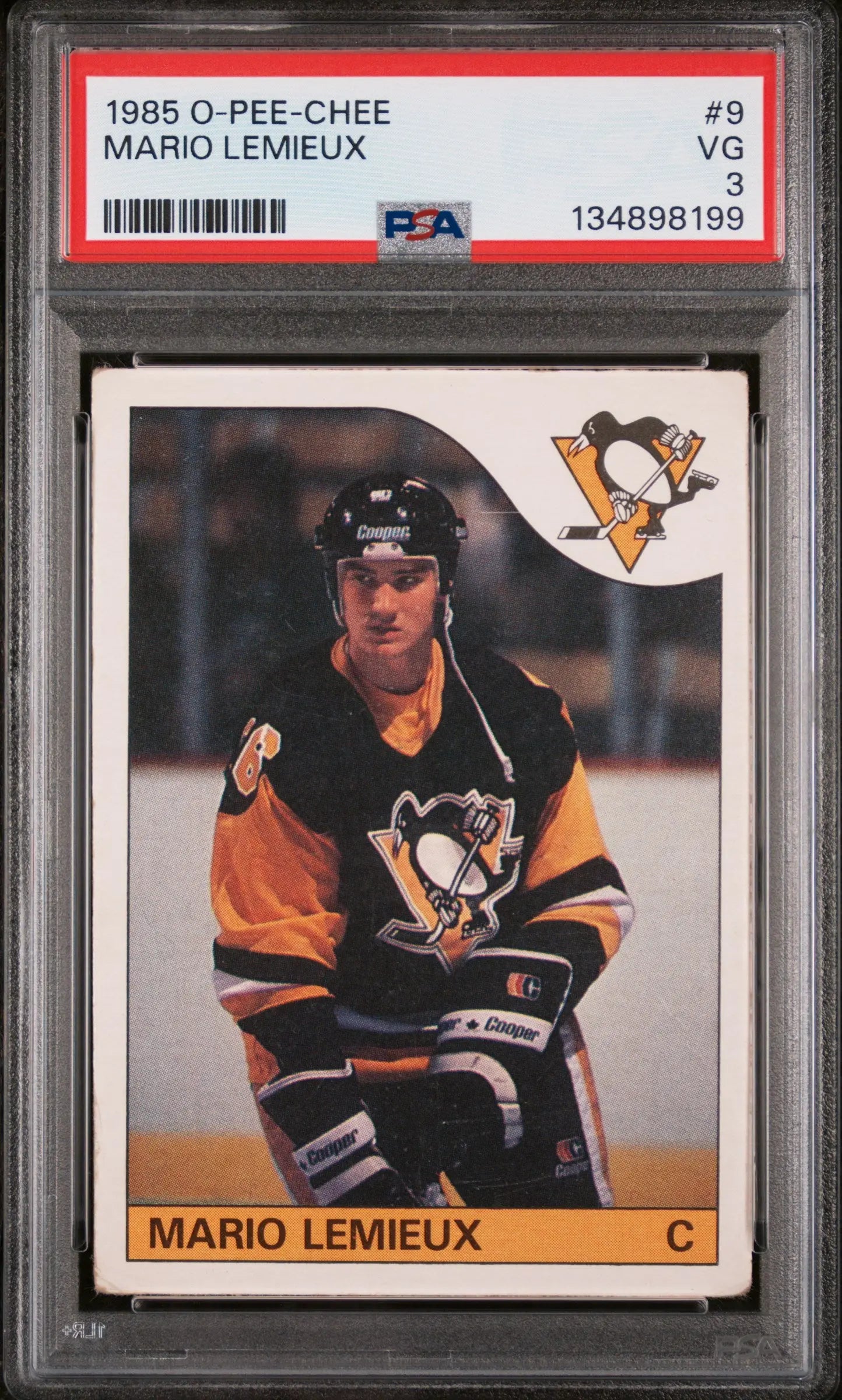 1985 O-Pee-Chee OPC Hockey Mario Lemieux PSA 3 