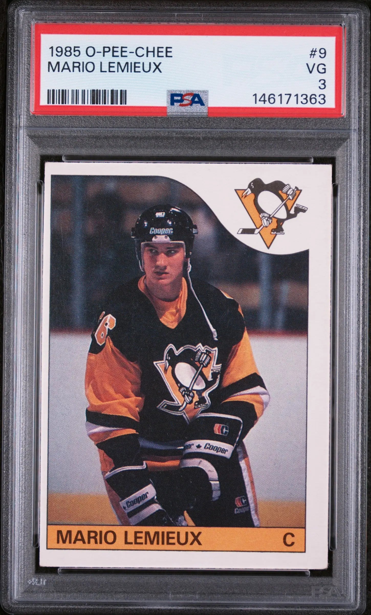 1985 O-Pee-Chee OPC Hockey Mario Lemieux PSA 3 