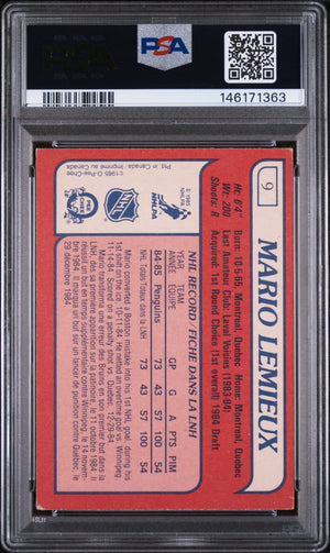 1985 O-Pee-Chee OPC Hockey Mario Lemieux PSA 3 