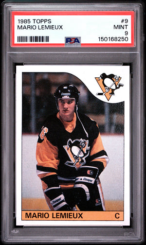 1985 Topps Hockey Mario Lemieux PSA 9 