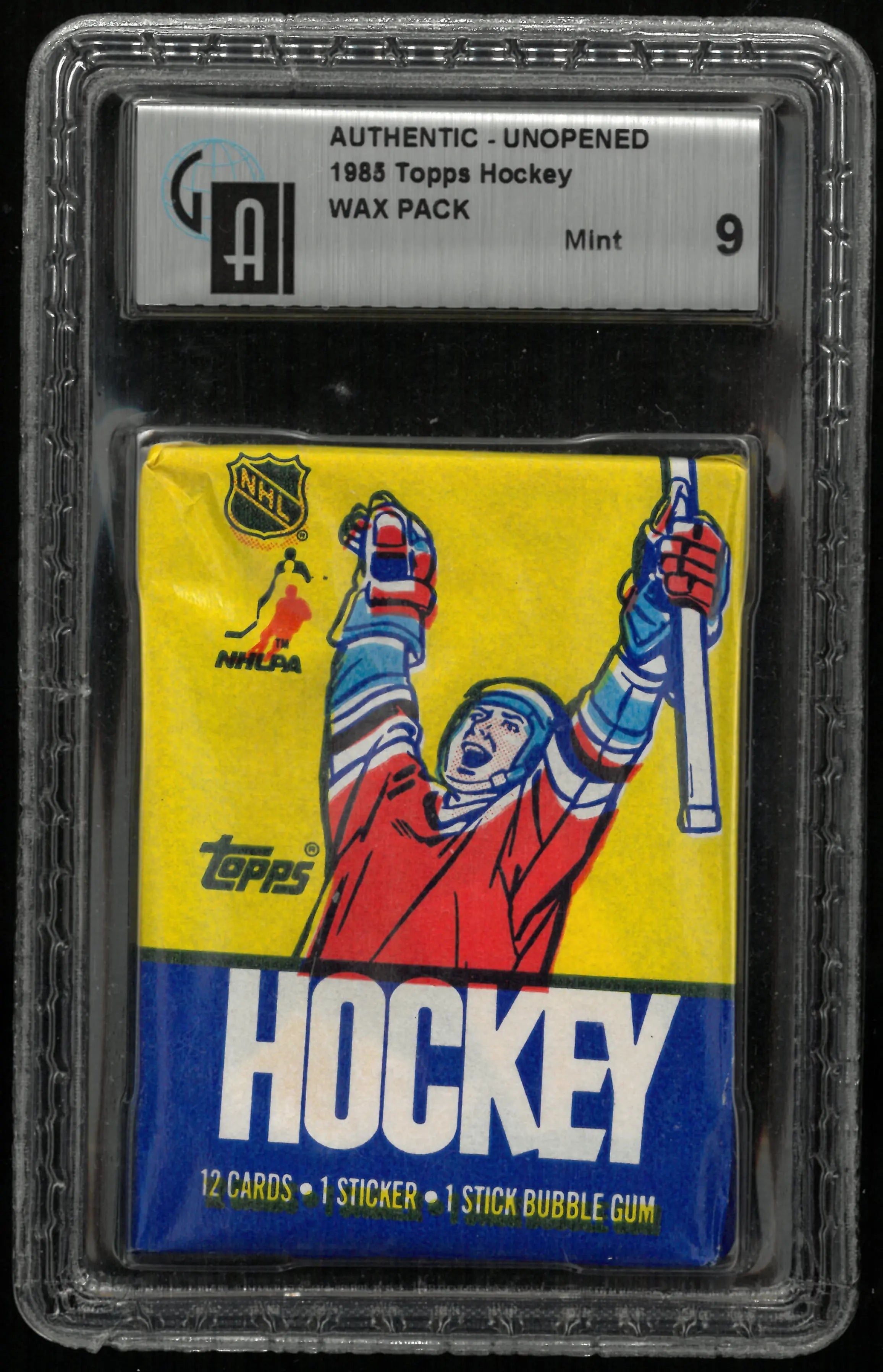 1985 Topps Hockey Wax Pack GAI 9 