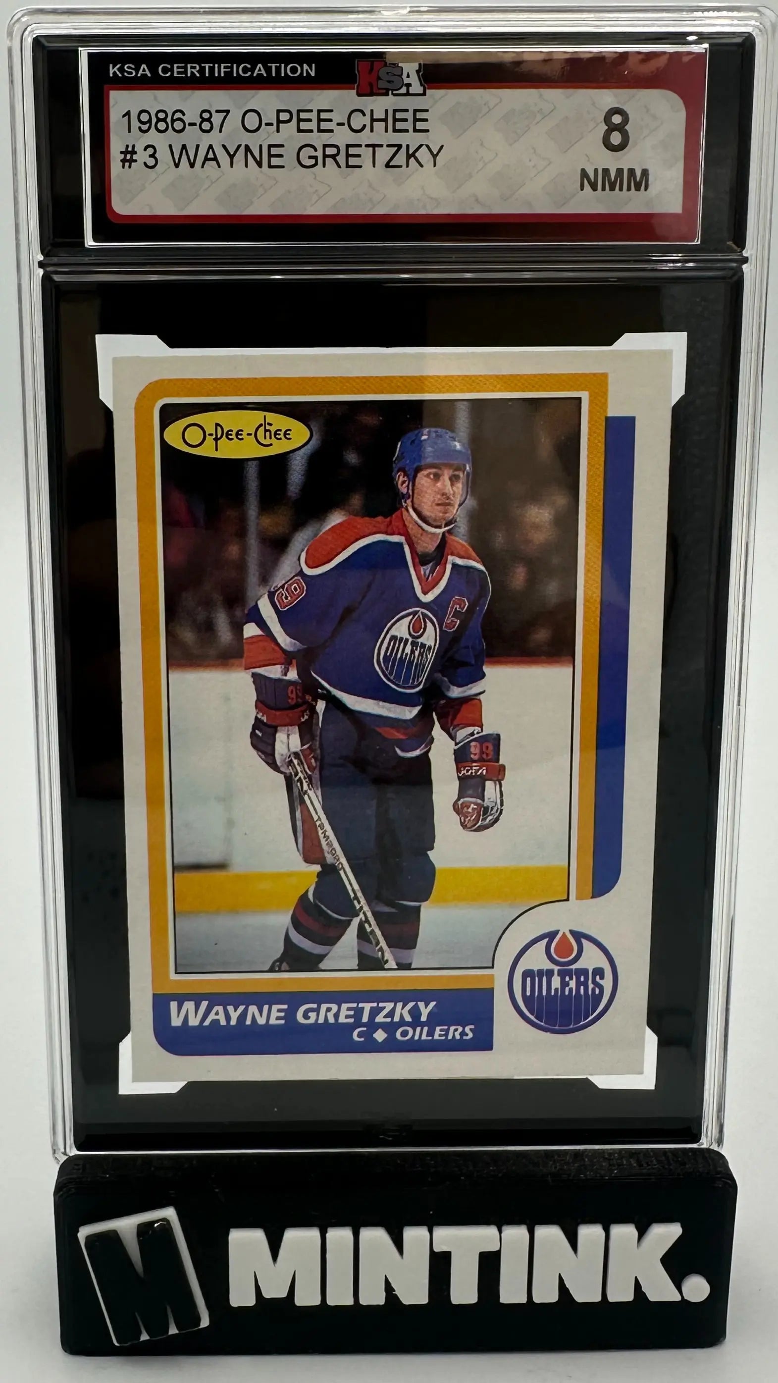 1986-87 O-Pee-Chee OPC Rookie Wayne Gretzky RC KSA 8 